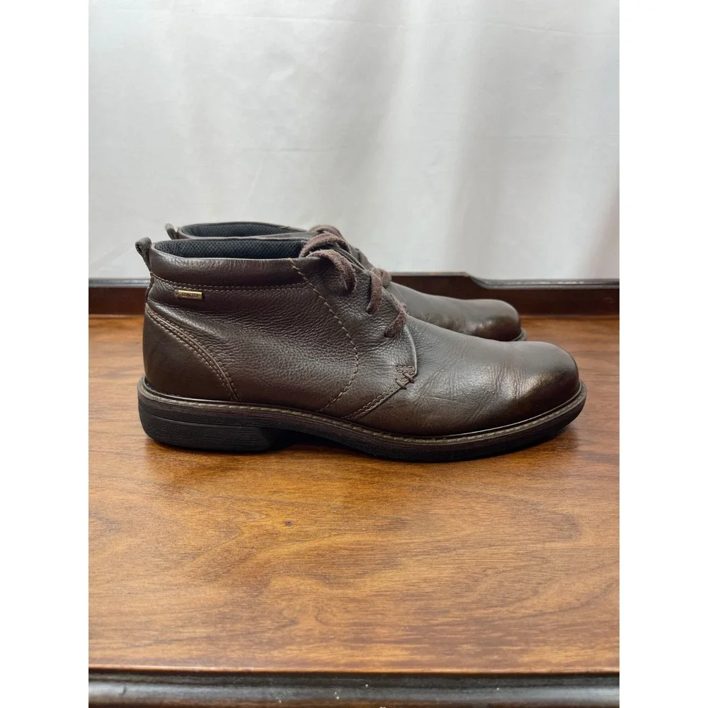 ECCO Turn Gore-Tex Men's Dark Brown Full Grain Leather Chukka Boots EU 43/US 10